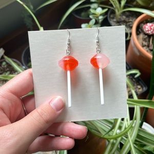 Multi color lollipop earrings!